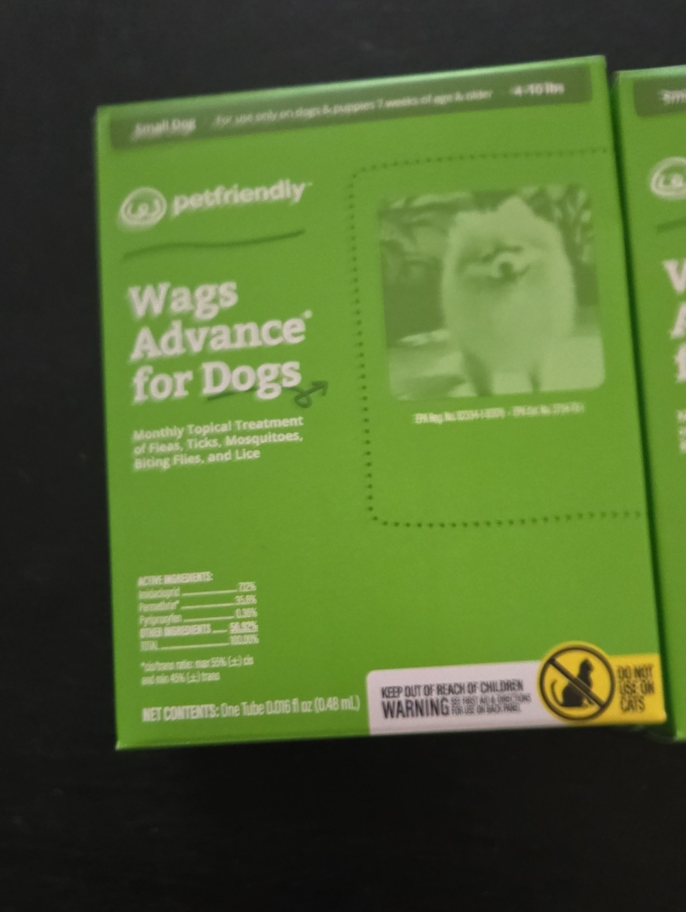 Petfriendly Wags Advance for Dogs Monthly Topical Treatment 6 Boxs Small Dog4-10